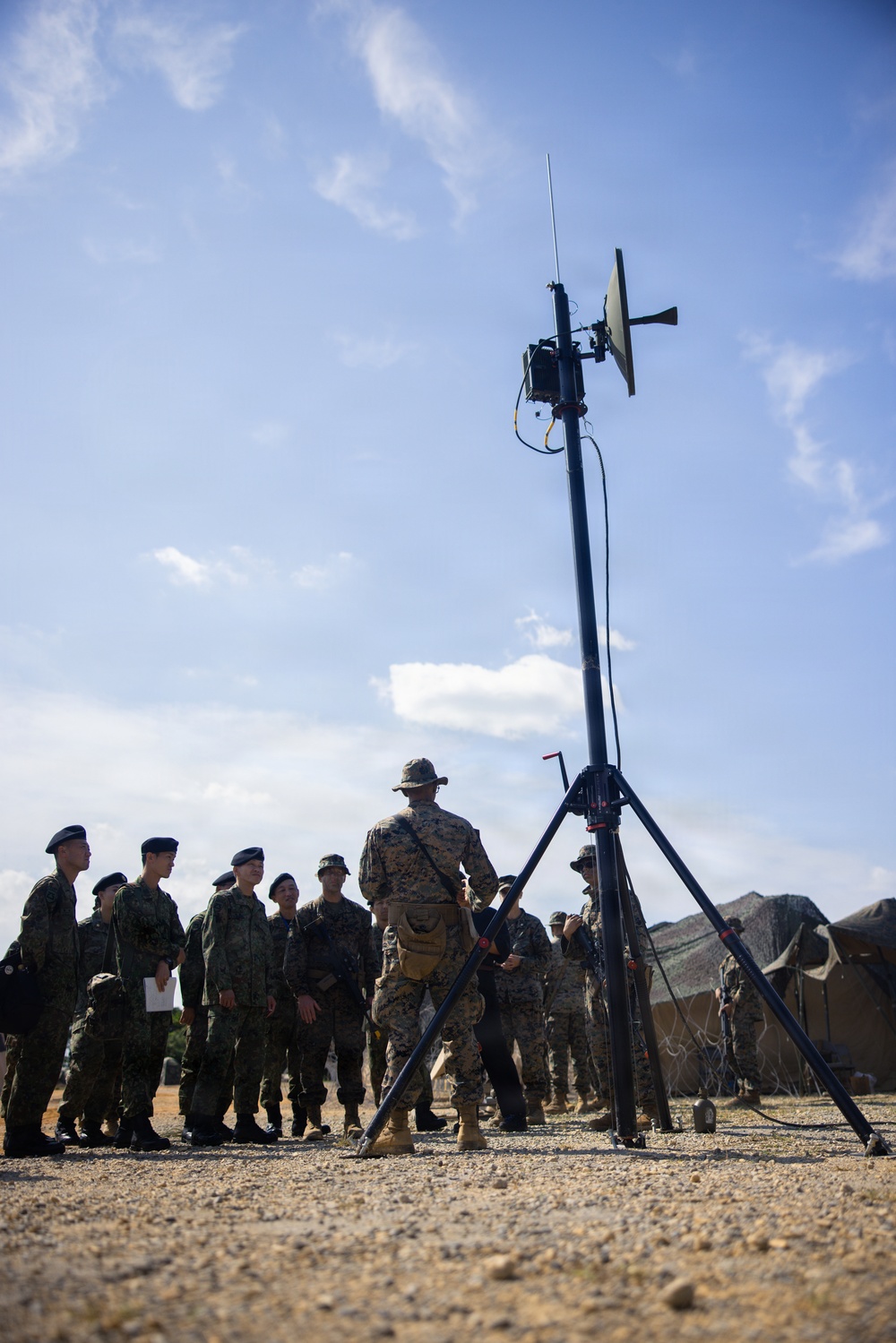 U.S. Marines and Japan Ground Self-Defense Force strengthen tactical communications and interoperability at Jungle Warfare Training Center