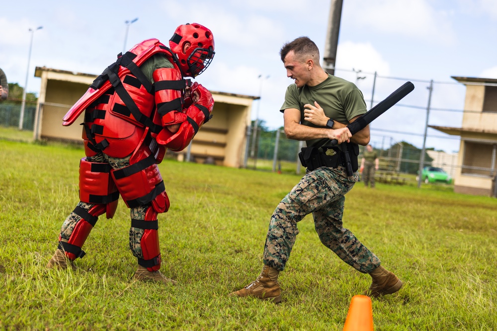 Marines with Camp Blaz conduct OC spray training