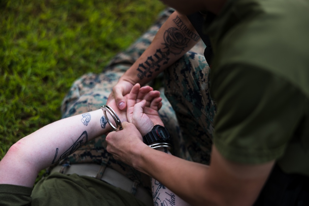 Marines with Camp Blaz conduct OC spray training