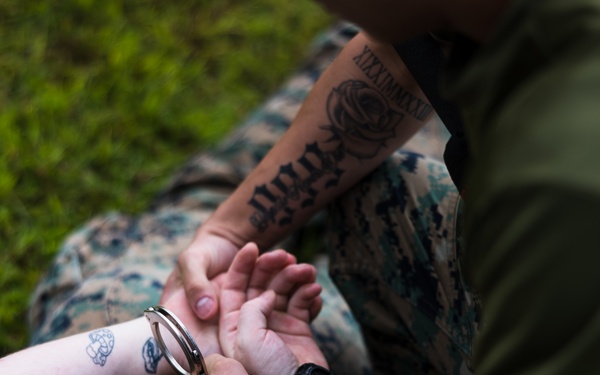 Marines with Camp Blaz conduct OC spray training
