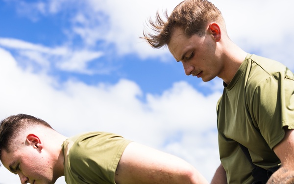 Marines with Camp Blaz conduct OC spray training