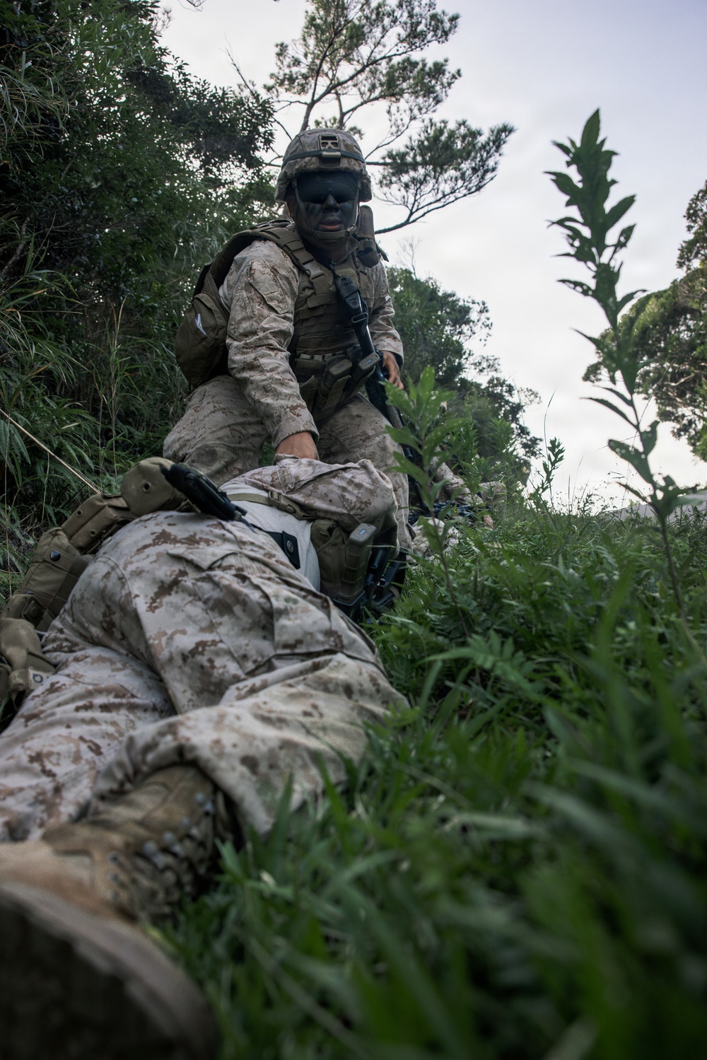 7th Communication Battalion Marines sharpen combat and communications skills at Jungle Warfare Training Center