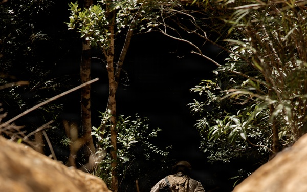 7th Communication Battalion Marines conduct jungle endurance obstacles at Jungle Warfare Training Center