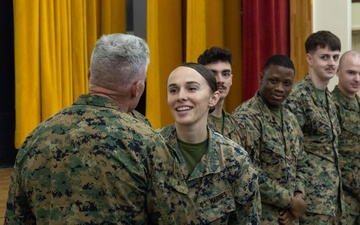 III Marine Expeditionary Force Commanding General holds farewell ceremony for outbound reservists