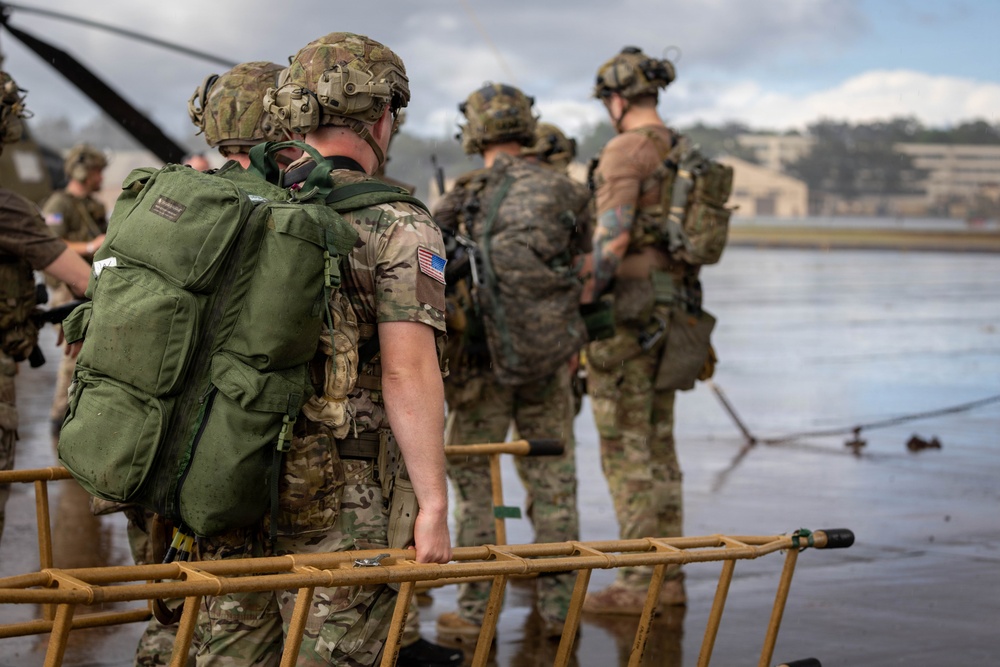 25th CAB Trains with 75th Ranger Regiment for Cold Load Rehearsal During Joint Pacific Multinational Readiness Center Rotation 26-01