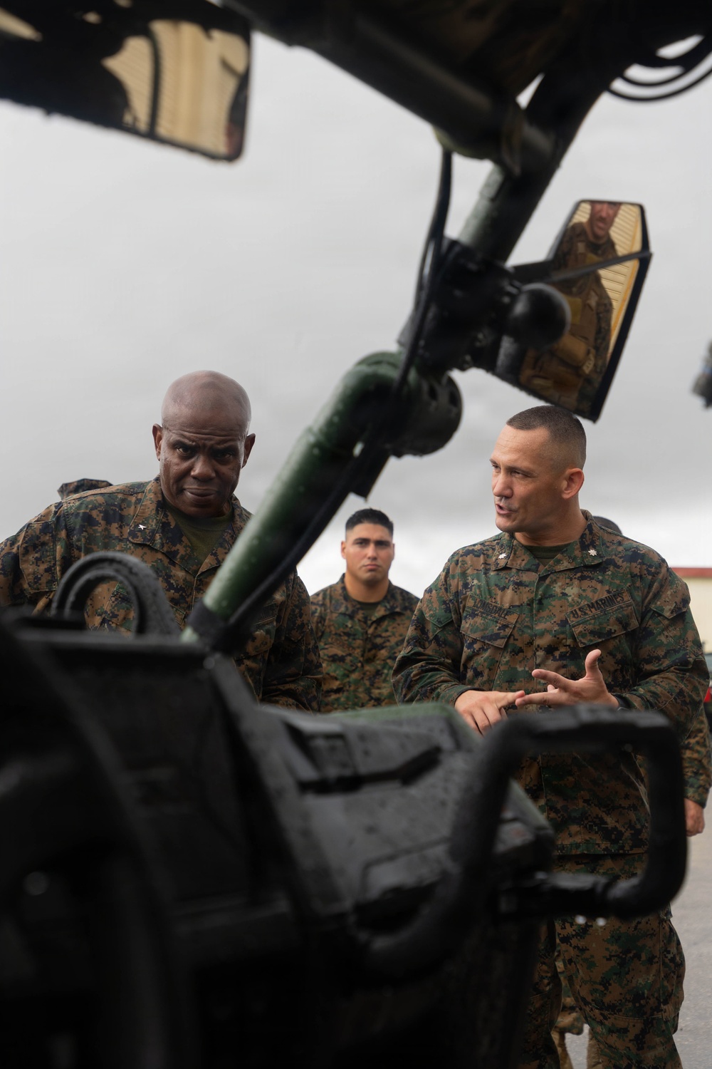1st MAW assistant wing commander inspects MASS-2 small form factor renewable energy