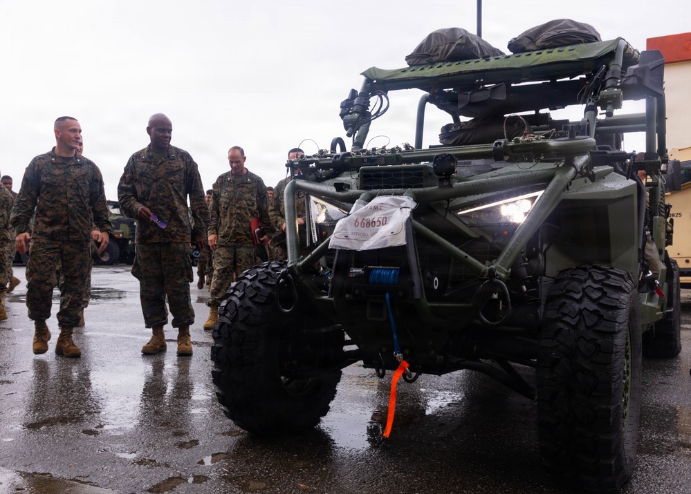 1st MAW assistant wing commander inspects MASS-2 small form factor renewable energy