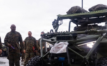 1st MAW assistant wing commander inspects MASS-2 small form factor renewable energy