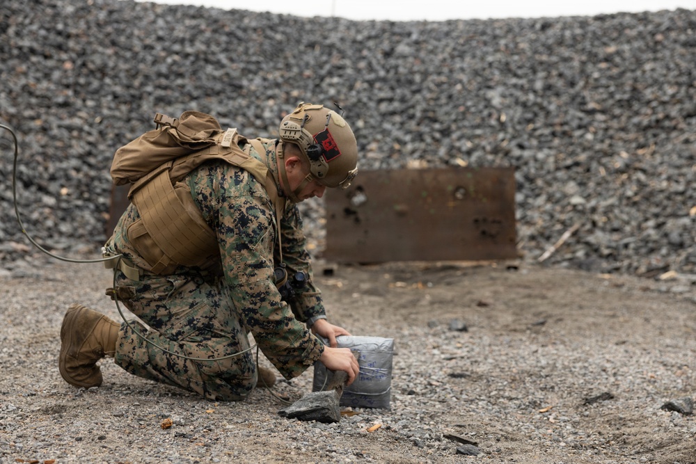 U.S. Marines deployed to the Baltic Sea hone demolition capabilities