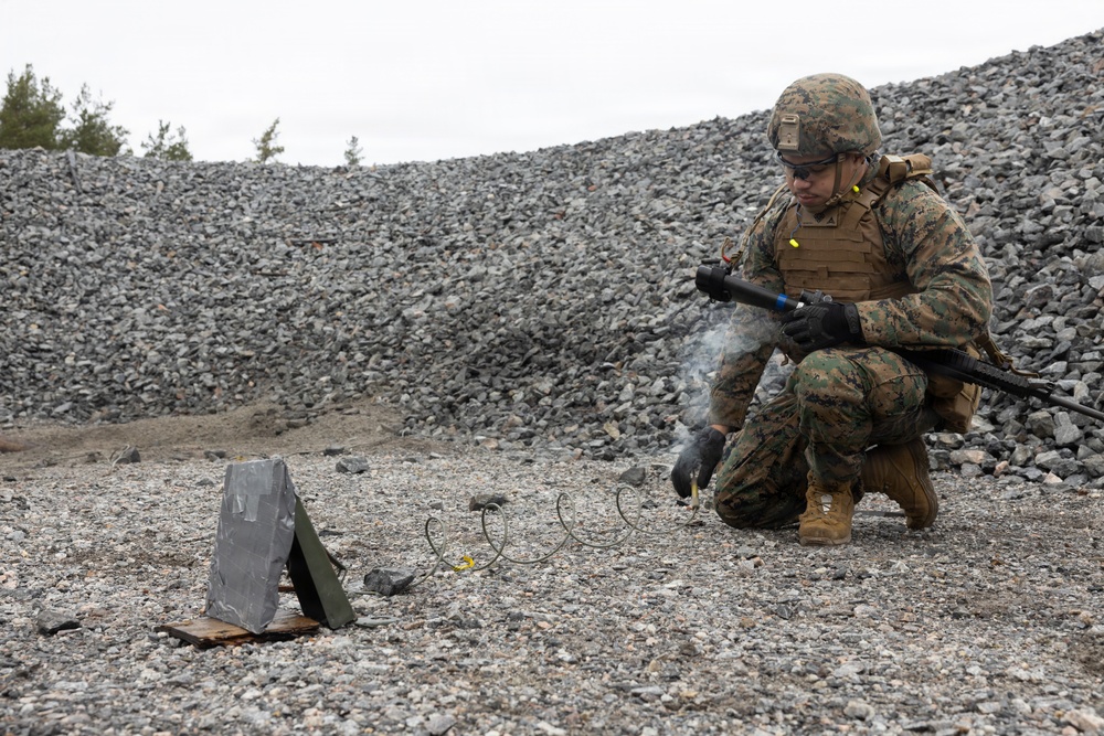 U.S. Marines deployed to the Baltic Sea hone demolition capabilities
