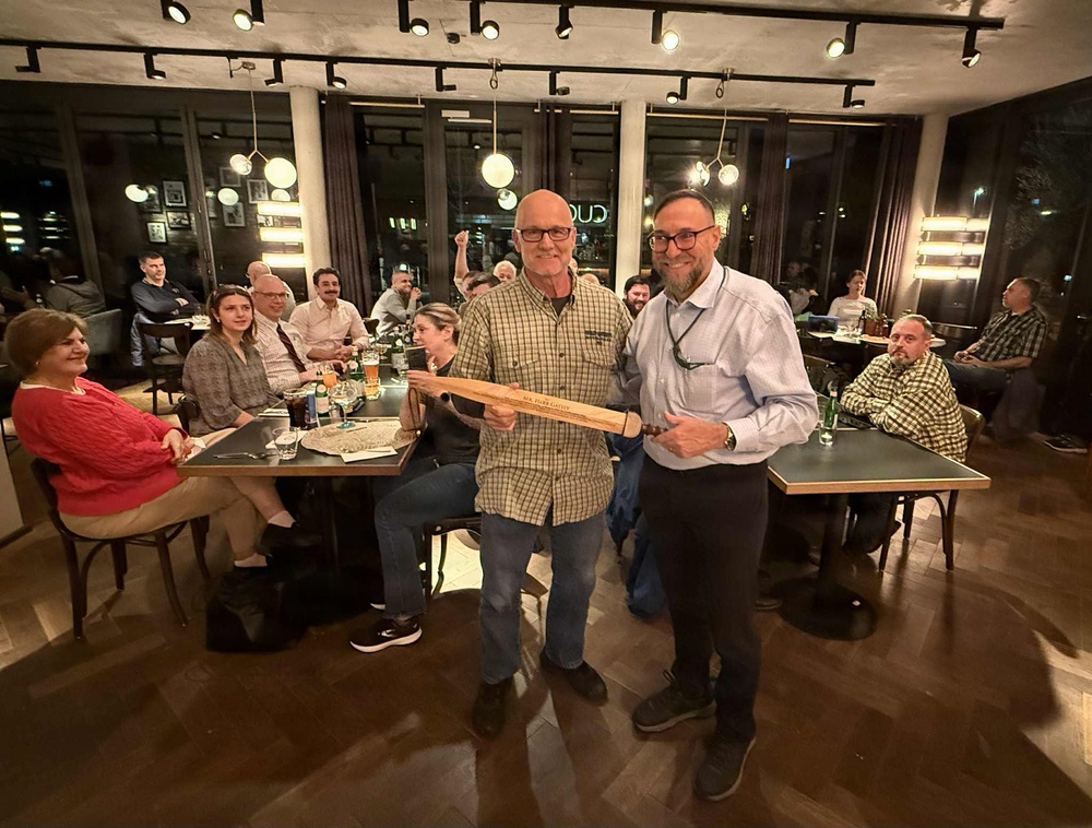 Valued 405th AFSB team member honored at farewell dinner before departing Germany