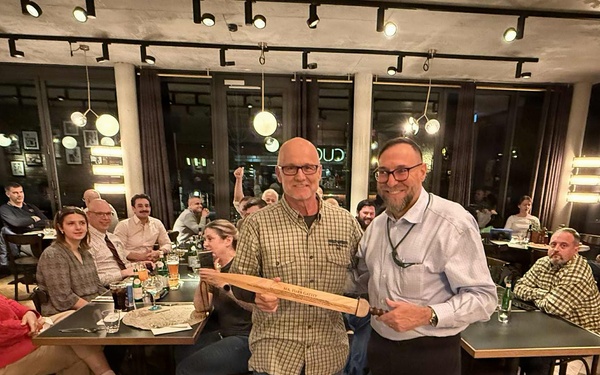 Valued 405th AFSB team member honored at farewell dinner before departing Germany