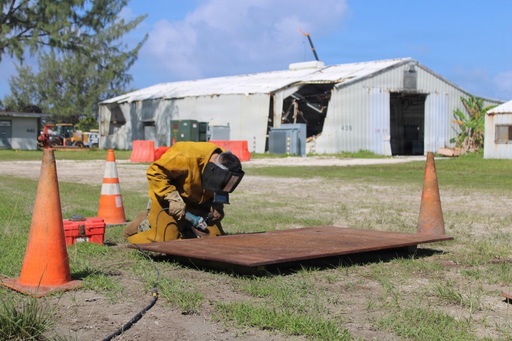 Seabees in Deigo Garcia