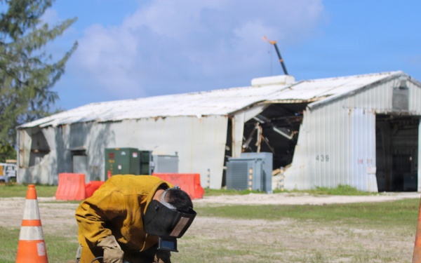 Seabees in Deigo Garcia