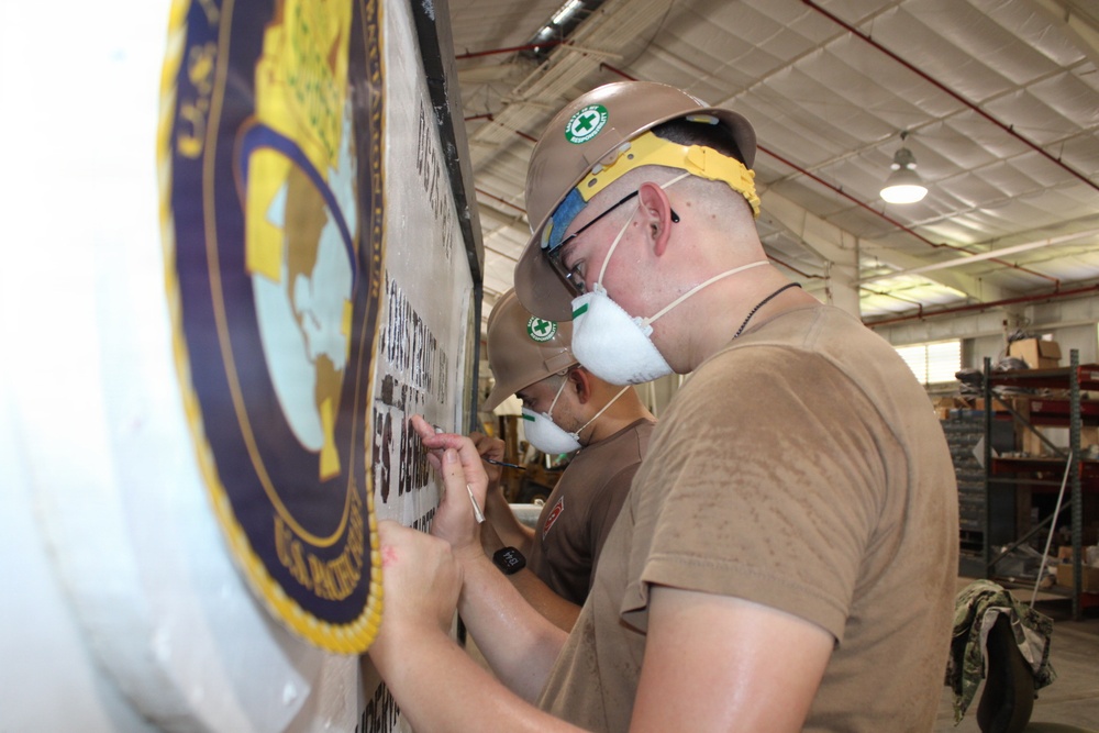 Seabees in Deigo Garcia