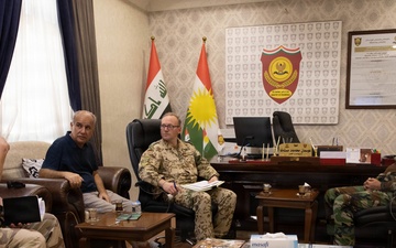 Coalition Forces and Ministry of Peshmerga discuss the Information Operations Train-the-Trainer course