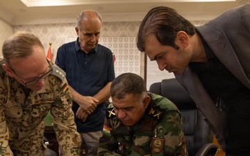 Coalition Forces and Ministry of Peshmerga discuss the Information Operations Train-the-Trainer course