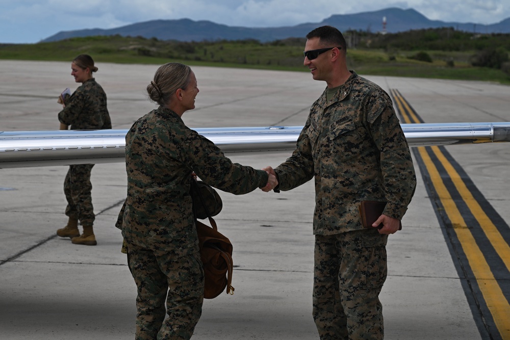 U.S. Marine Corps Brigadier General Hennigan Visits Joint Task Force Southern Guard