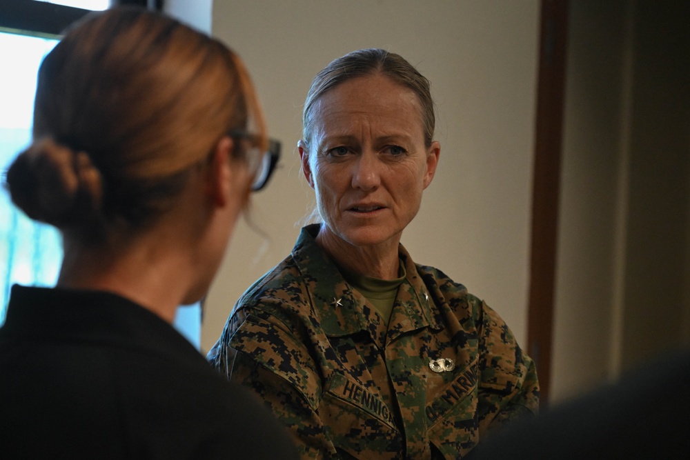 U.S. Marine Corps Brigadier General Hennigan Visits Joint Task Force Southern Guard