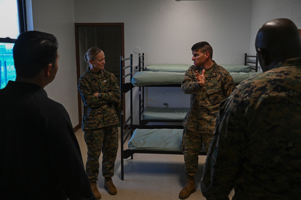 U.S. Marine Corps Brigadier General Hennigan Visits Joint Task Force Southern Guard