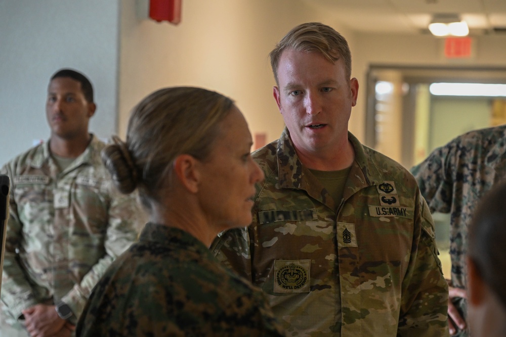 U.S. Marine Corps Brigadier General Hennigan Visits Joint Task Force Southern Guard