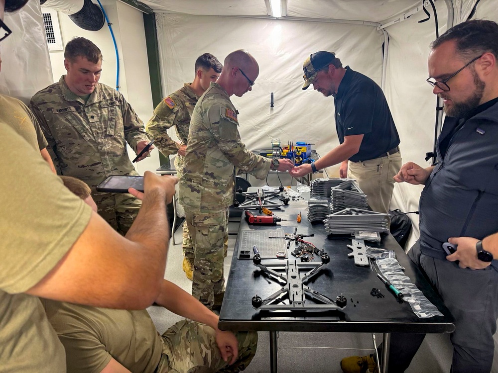 HAAF Innovation Center receives training on Expeditionary Manufacturing Cell and FPV drones