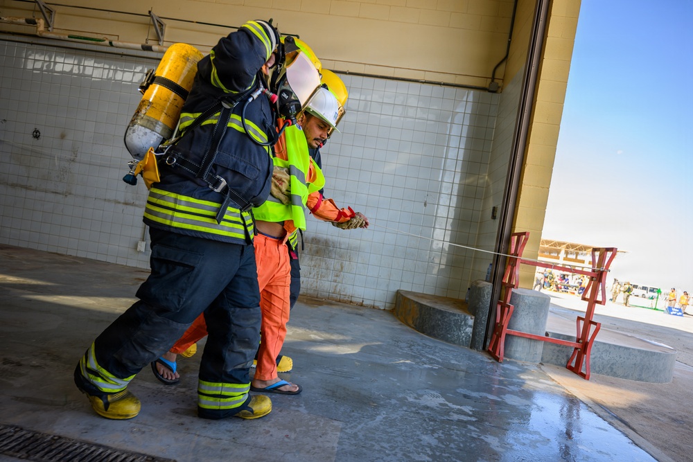 U.S. Airmen and Saudi Partners Train for Emergency Response