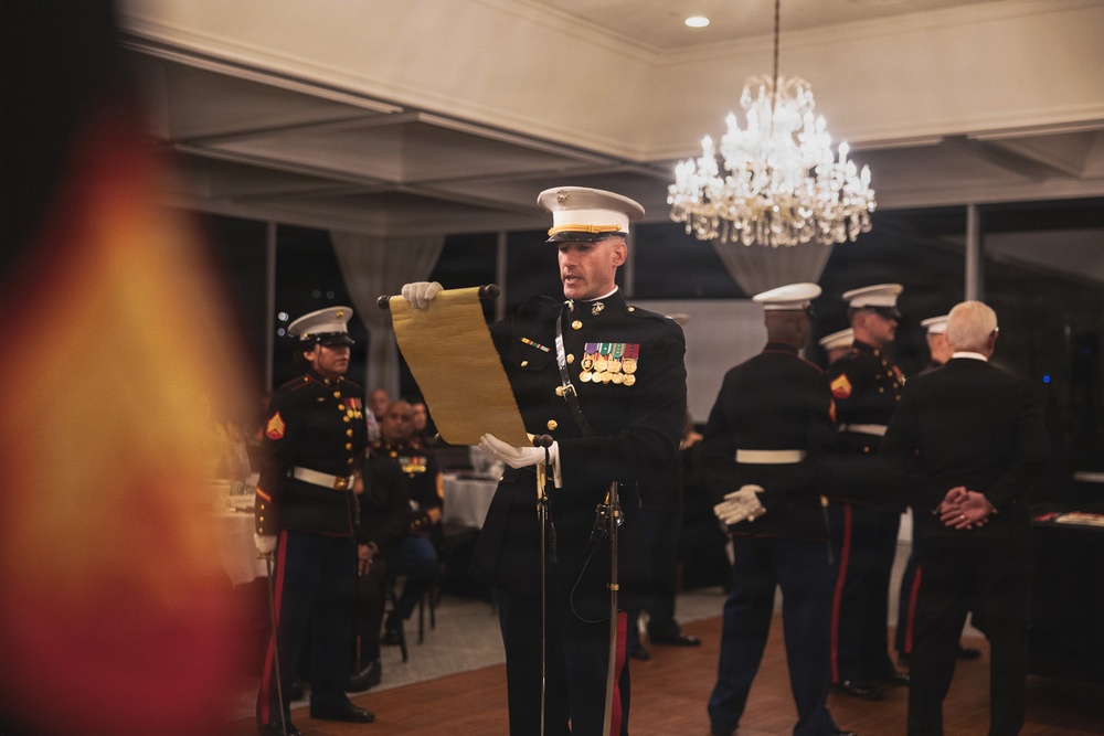 4th Marine Corps District's 250th Birthday Ball Ceremony