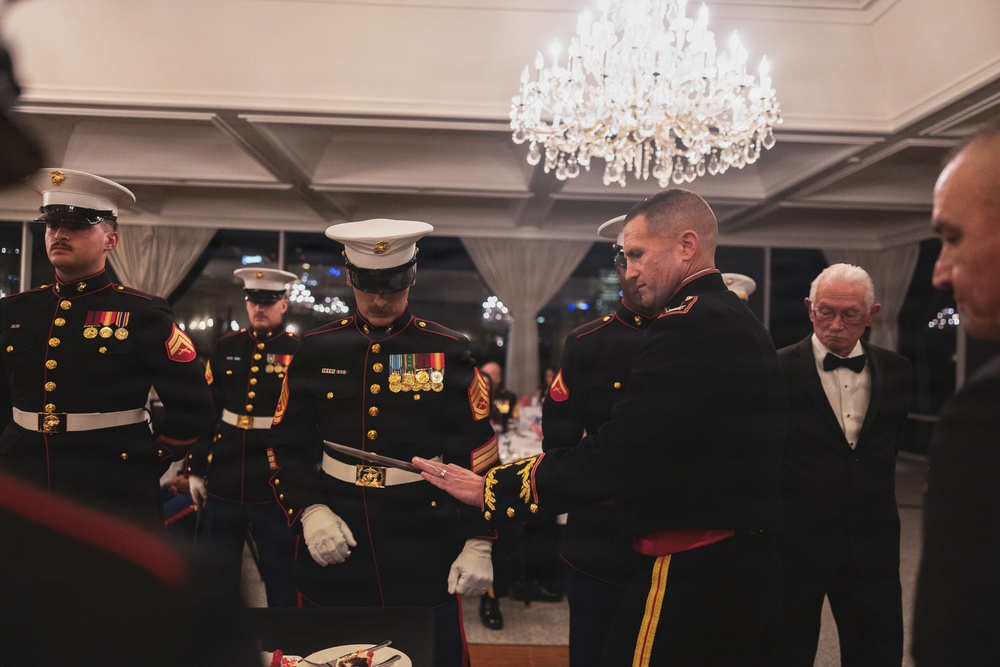 4th Marine Corps District's 250th Birthday Ball Ceremony