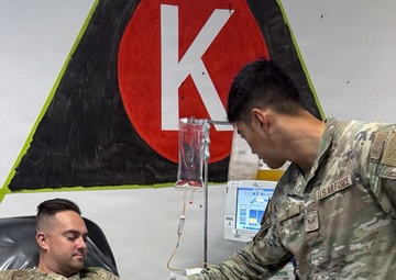 A lifeline in the field: Air Force lab technician maintains 379th EMDS Blood Donation Center