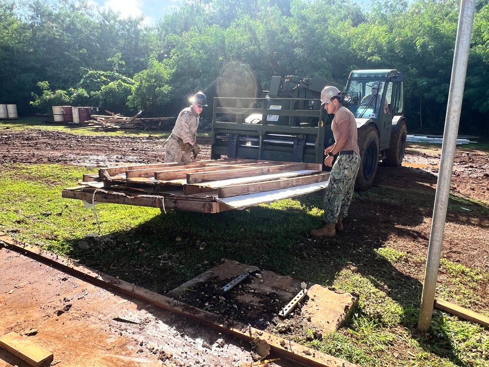 NMCB 133 Deployed to Tinian