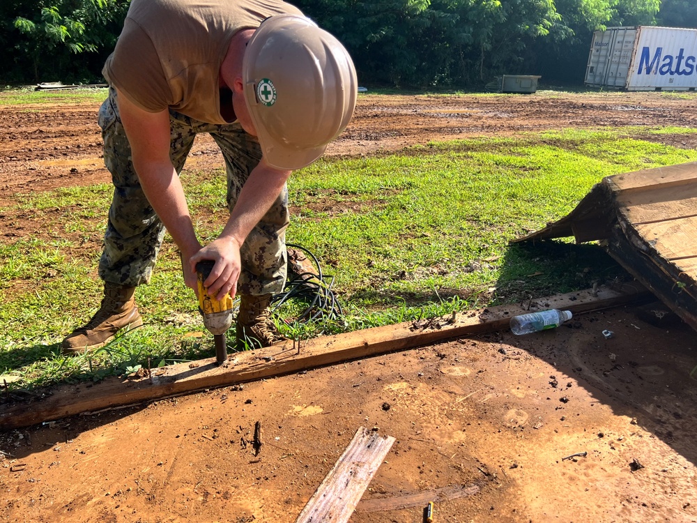 NMCB 133 Deployed to Tinian