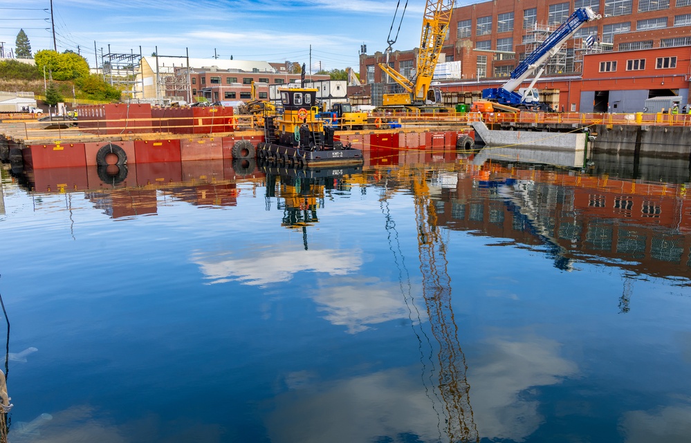 Beginning Dry Dock-4 Seismic Upgrades