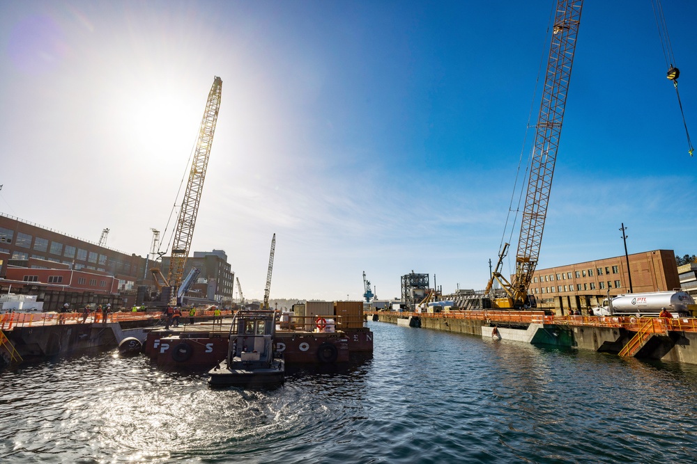 Beginning Dry Dock-4 Seismic Upgrades