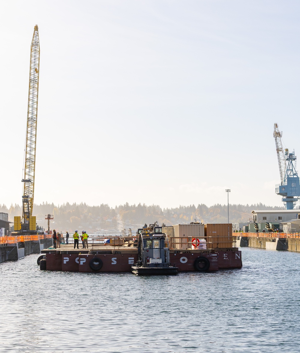 Beginning Dry Dock-4 Seismic Upgrades