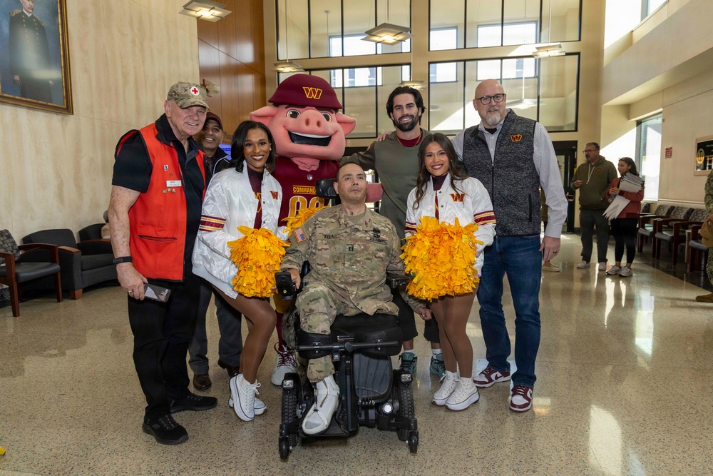 Washington Commanders Visit Walter Reed