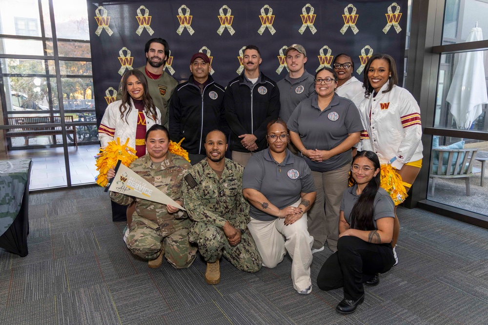Washington Commanders Visit Walter Reed