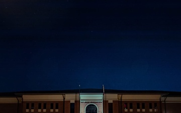 Nighttime Photo Highlights 3rd Special Forces Group’s Headquarters at Fort Bragg