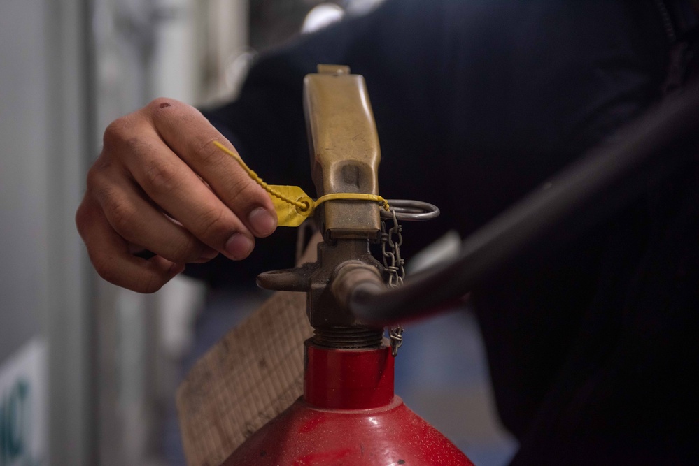 Ronald Reagan Sailors Knock Out Maintenance