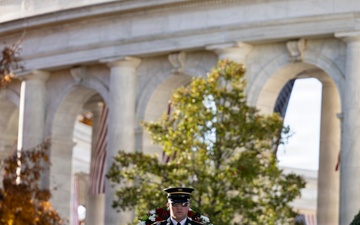 Ambassador of Italy to the U.S. Marco Peronaci Participates in a Public Wreath-Laying Ceremony at the Tomb of the Unknown Soldier