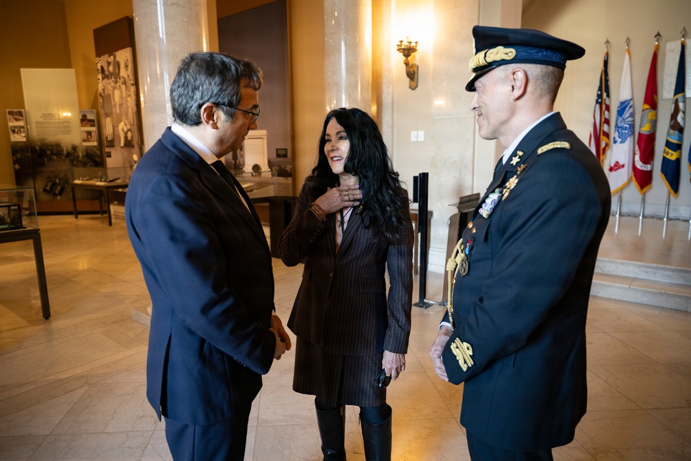 Ambassador of Italy to the U.S. Marco Peronaci Participates in a Public Wreath-Laying Ceremony at the Tomb of the Unknown Soldier