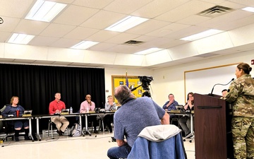 Fort McCoy leaders engage in November 2025 meeting of local school board