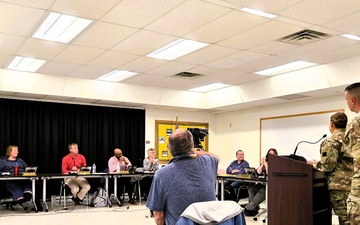 Fort McCoy leaders engage in November 2025 meeting of local school board