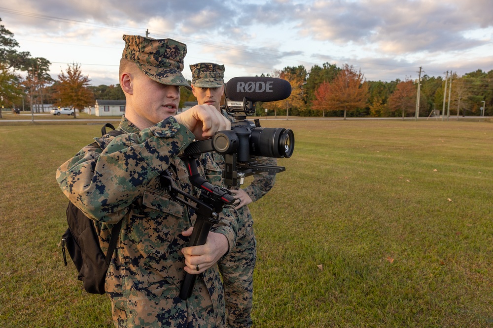 Marine Corps Combat Service Support Schools celebrates the 250th birthday of the Marine Corps with a motivational run