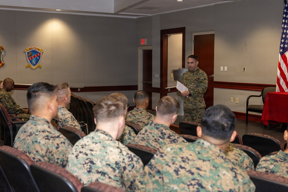 Marine with GSS recognized as the National Defense Transportation Association Logistics Transportation Instructor of the Year