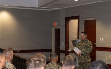 Marine with GSS recognized as the National Defense Transportation Association Logistics Transportation Instructor of the Year