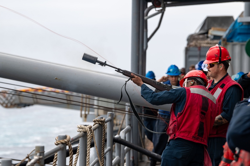 USS Boxer conducts FAS with USS Charleston