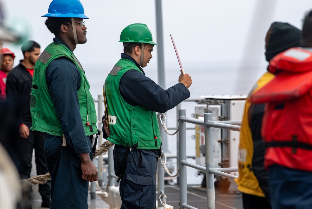 USS Boxer conducts FAS with USS Charleston