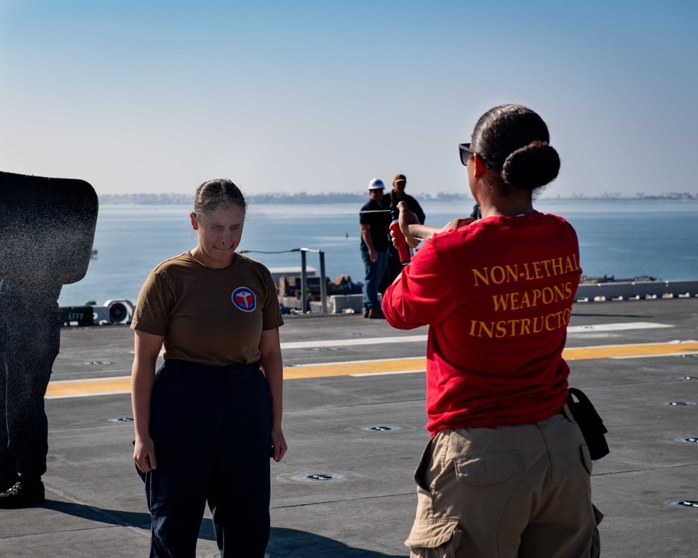 Boxer Conducts OC Spray Training