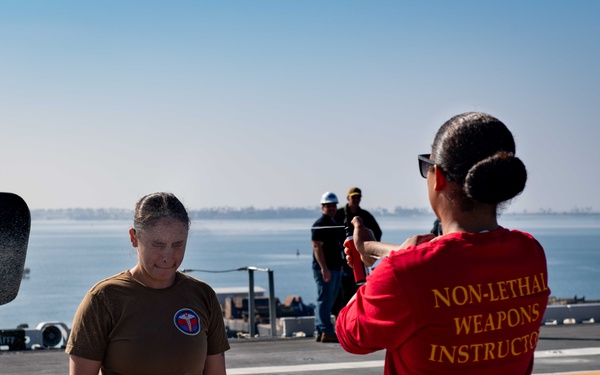 Boxer Conducts OC Spray Training